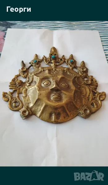 Бронзова маска-33, снимка 1