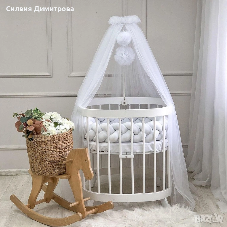 Балдахин за бебешка кошара, снимка 1