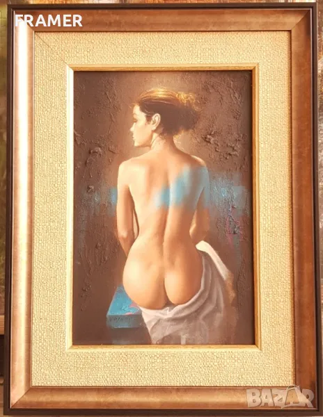 Димитър Войнов син Музата Авторска техника с маслени бои, снимка 1