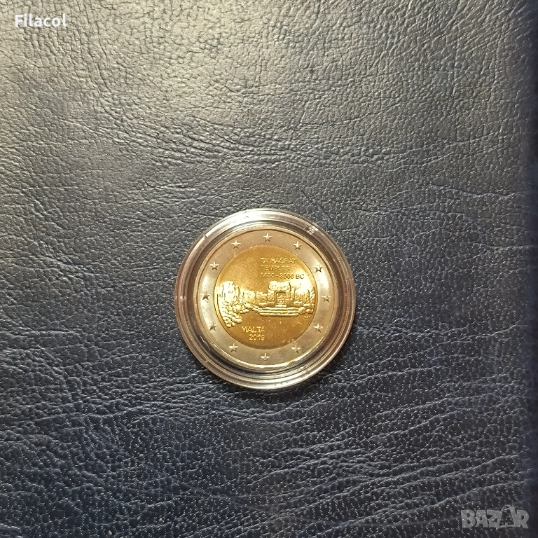 Малта 2 евро 2019 г. Исторически места - Храм Та’ Хаджра UNC, снимка 1
