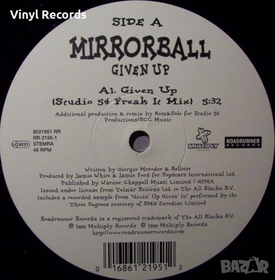 Mirrorball – Given Up ,Vinyl 12", снимка 1