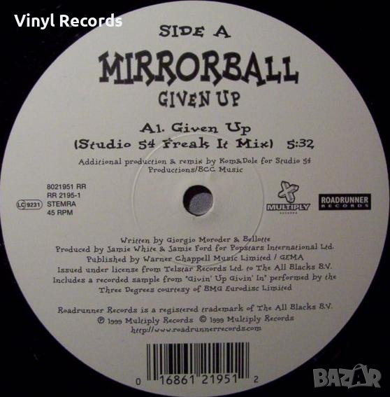 Mirrorball Given Up ,Vinyl 12" в Грамофонни плочи в гр. София