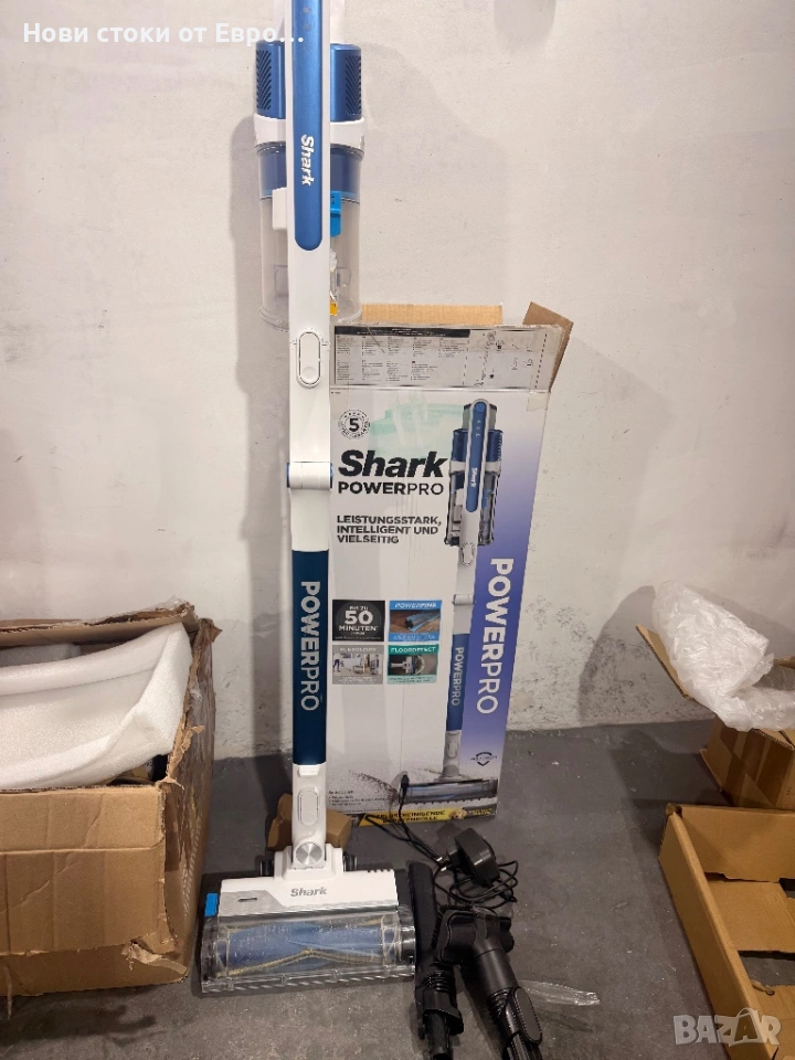 С леки следи от употреба! Вертикална прахосмукачка Shark PowerPro (IZ380EU) Интелигентно почистване:, снимка 1