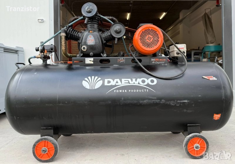 Компресор за въздух бутален 500л, 10hP, 7.5kW DAEWOO , снимка 1