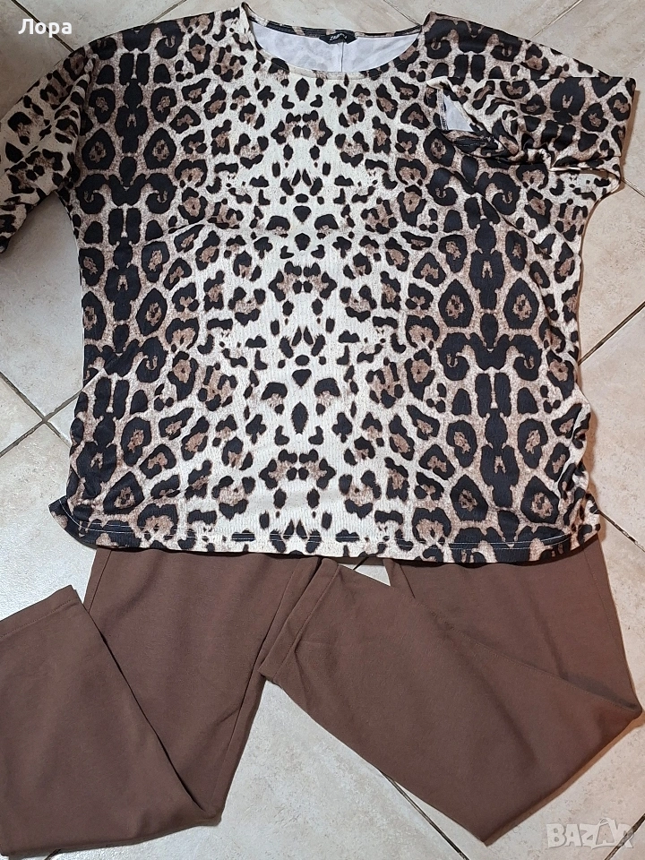 Дамски сет панталон и блуза , снимка 1