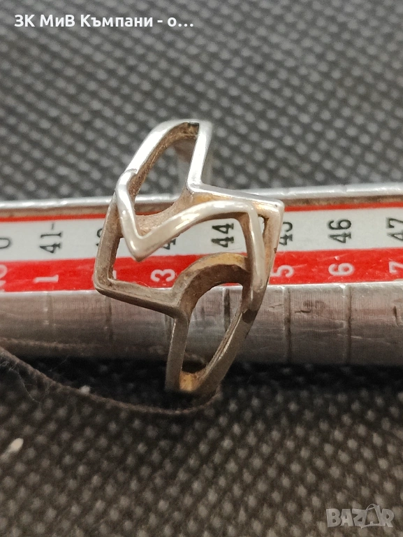 Сребърен пръстен 3.34гр, снимка 1