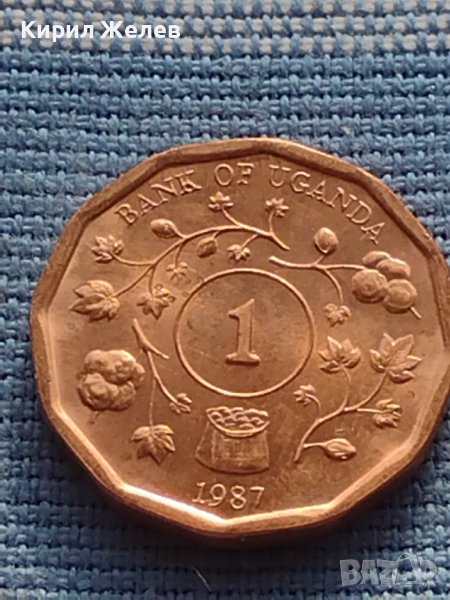 Монета 1 шилинг 1987г. Уганда рядка за КОЛЕКЦИОНЕРИ 41176, снимка 1