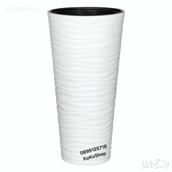 Висока кашпа-Ø 30x57 см./кашпа/висока пластмасова кашпа, снимка 1