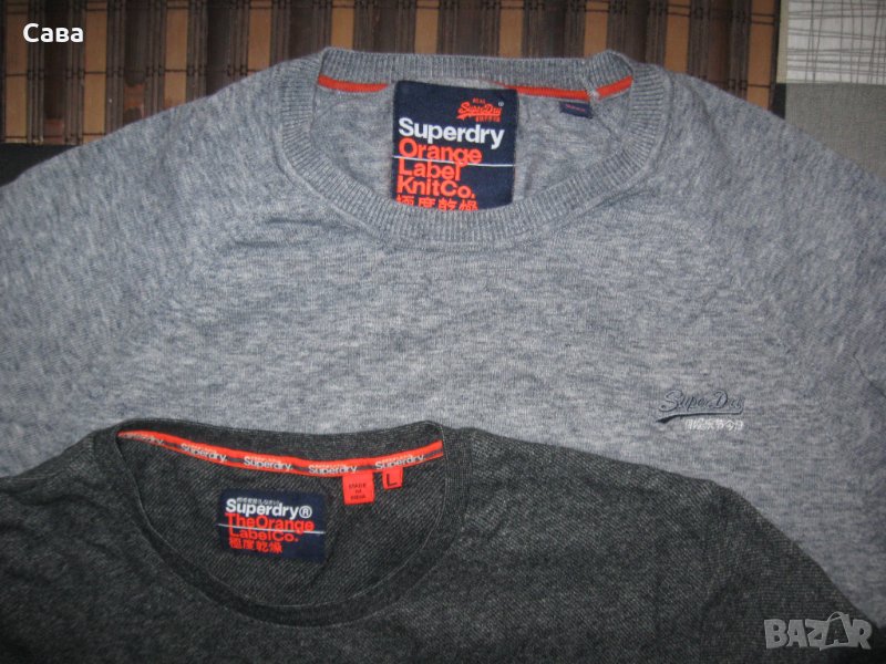 Пуловер и тениска SUPERDRY  мъжки,Л-ХЛ, снимка 1