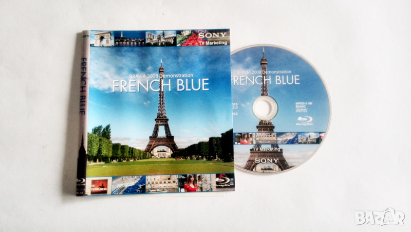 Blu-ray Bravia 2008 French Blue Demo Рекламно изображение на Sony, снимка 1