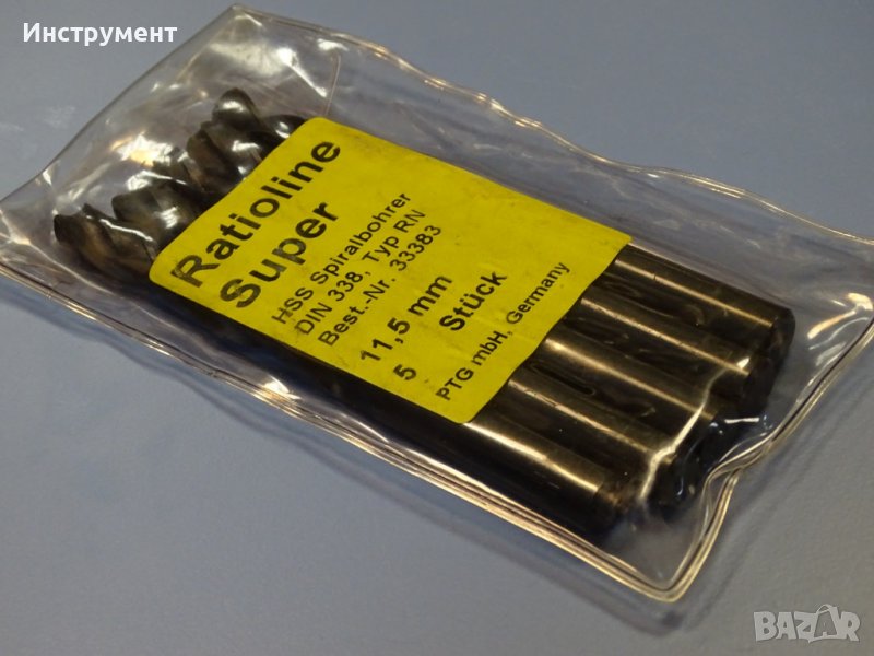 Свердло за метал ф11.5mm Ratioline Super HSS typ RN, снимка 1