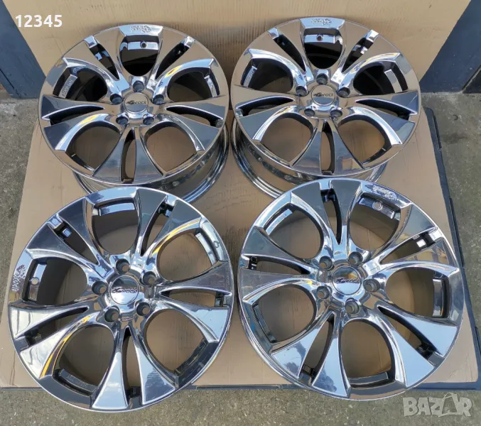 нови никелирани джанти BROCK 17’’5x114,3 -№774, снимка 1