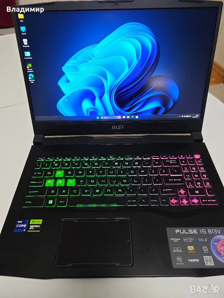 Геймърски MSI 15 / i9-13gen / DDR5 / ssd / 165hz, снимка 1