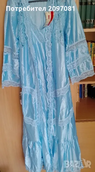 Дамски комплект нощница с халат, снимка 1