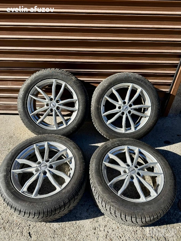 Джанти 18”5x112 със зимни гуми Dunlop 235/55/18 , снимка 1