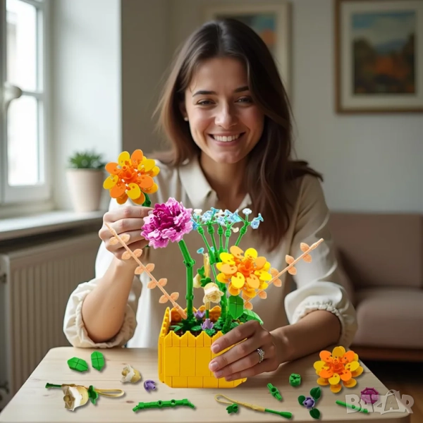 Конструктор Цветя - 549 елемента, снимка 1