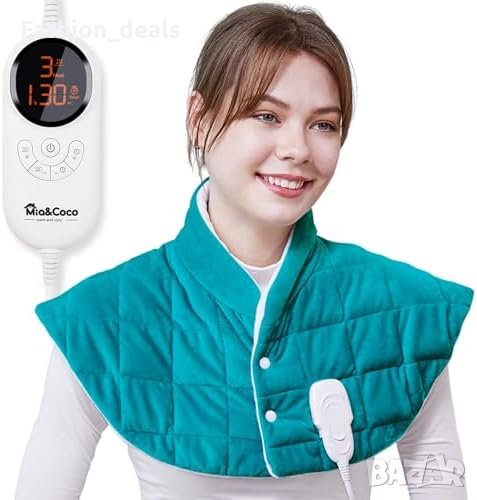 Нова Електрическа Топлинна яка за Гръб и Врат с Карбонови Влакна 57x58см, снимка 1