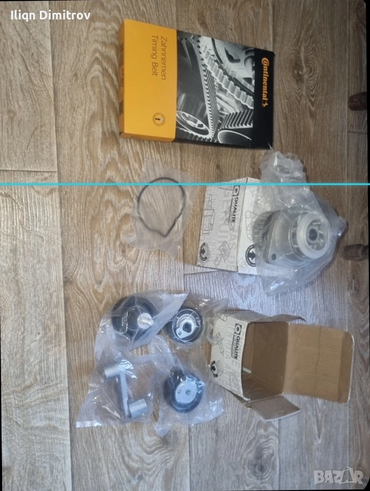 Пълен комплект водна помпа-ролка и ремъци немски внос от германия, снимка 1