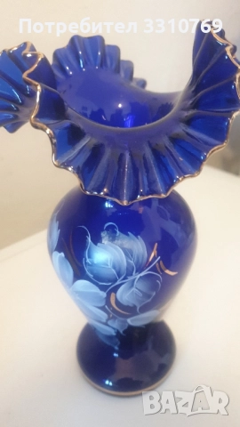 Прекрасни кристални вази Бохемия. , снимка 4 - Вази - 52547260