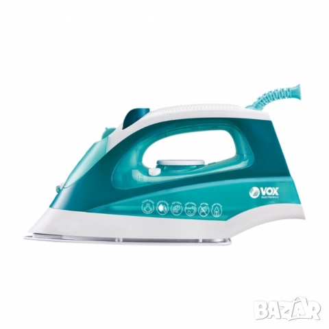 Парна ютия VOX DBL-5010, 2200W, Керамична плоча, Йонизация, кабел 1.8м, снимка 2 - Друга електроника - 52032637