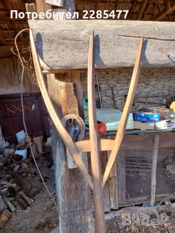 Дървена вила,за сено,за интериор, снимка 1