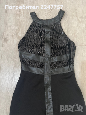 Черна къса рокля Explosion размер S, снимка 2 - Рокли - 44634686