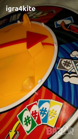 UNO SPIN Карти уно с рулетка / една страхотна семейна игра, снимка 4 - Игри и пъзели - 38474971