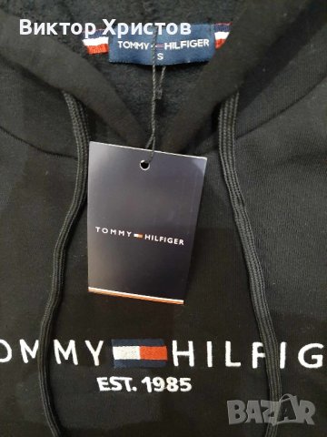 Суичър (худи) Tommy Hilfiger в черен вариант - ТОП модел за сезона ! ! !, снимка 3 - Суичъри - 42654739