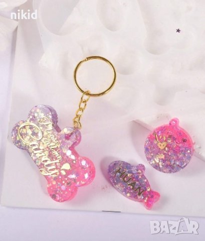 кокал риба коте кръг силиконов молд форма смола шоколад гипс висулка бижу декор, снимка 3 - Форми - 44406608