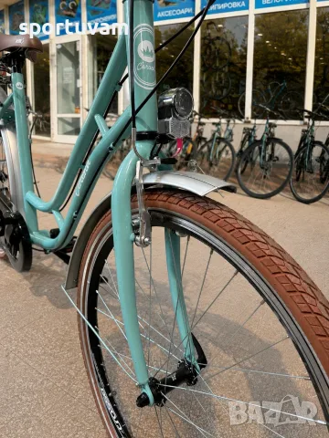 Градски велосипед Leader Madeira 26 Mint Blue Shimano 7 скорости, снимка 6 - Велосипеди - 55802889