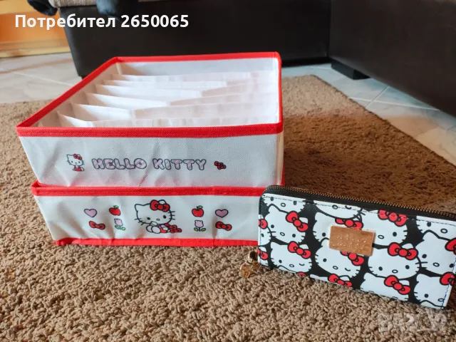 Орг.комплект Hello kitty - портмоне с 3 органайзера!, снимка 5 - Други - 50041517