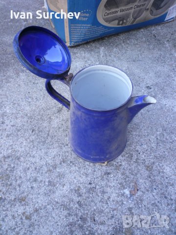 ЕМАЛИРАНА КАНА СЪС КАПАК ЗА ТОПЛА ВОДА ОТ СОЦА 2,5 ЛИТРА, снимка 17 - Антикварни и старинни предмети - 42643527
