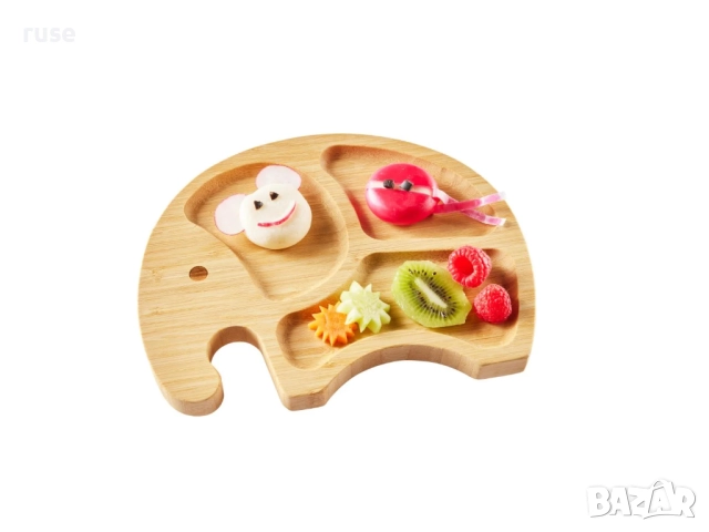 НОВИ! Детска чиния от бамбук слонче или бухал