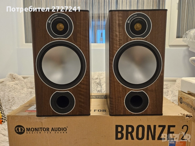 Monitor audio bronze 2 bookshelf speakers тонколони
