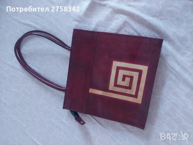 дамска чанта от естествена кожа, снимка 5 - Чанти - 52052198