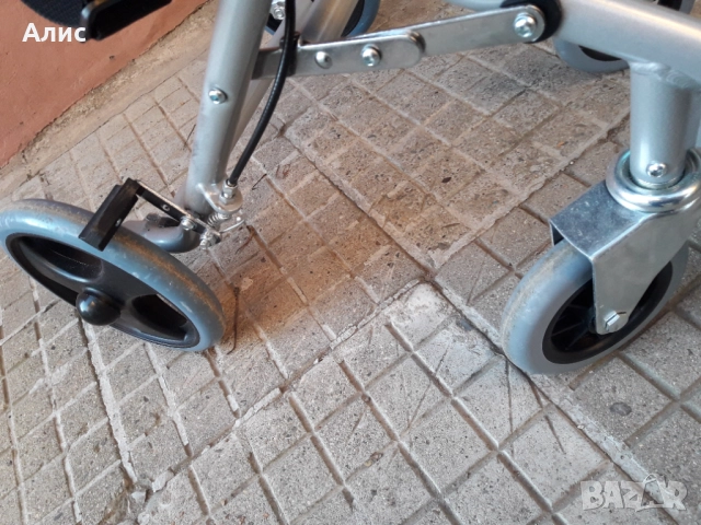 сгъваема транспортна количка стол, снимка 7 - Инвалидни колички - 52542734