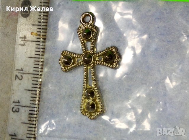 ПОСРЕБРЕН АЖУРЕН КРЪСТ от БЛАГОРОДНА СТОМАНА в СТАРИНЕН СТИЛ 40316, снимка 6 - Колиета, медальони, синджири - 42377874