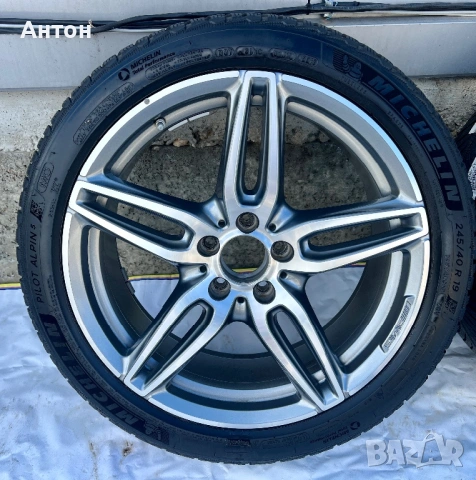 Джанти оригинални AMG с гуми за Мерцедес W213 - 245/40/R19, снимка 3 - Гуми и джанти - 54077438