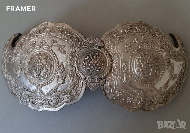 Възрожденска Македонска Пирин 1878 СРЕБЪРНА пафта пафти, снимка 2 - Антикварни и старинни предмети - 30153554