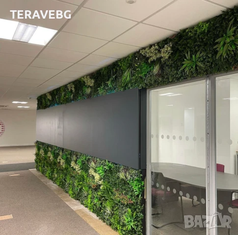 Зелени декоративни пана, снимка 18 - Изкуствени цветя - 50801470