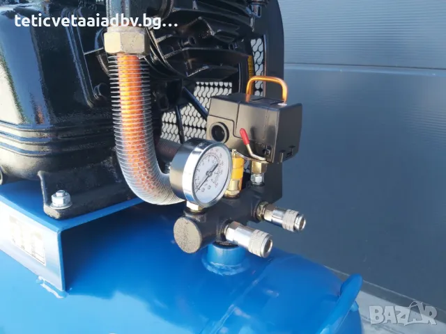 Компресор за въздух 200 литра трифазен, 12бара, 5.5KW, 7,5 hp, снимка 7 - Компресори - 50108420
