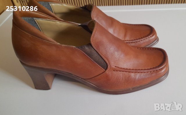 Дамски обувки от естествена кожа, снимка 1 - Дамски обувки на ток - 42698800