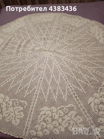 плетена покривка, снимка 2 - Покривки за легло - 49380231