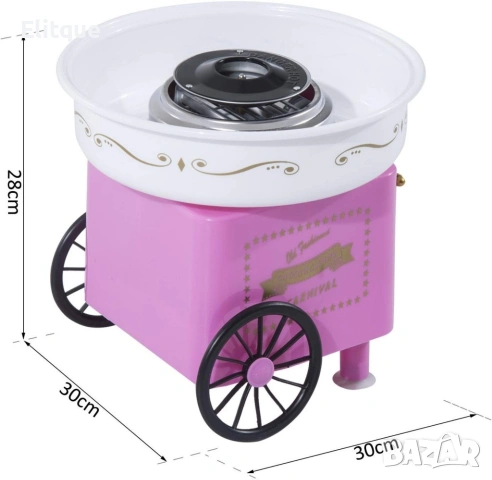 Оригинален коледен подарък – Ретро домашна машина за захарен памук 🍭🎄, снимка 2 - Декорация за дома - 53281457