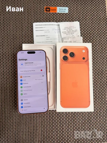 КАТО НОВ❗️256Gb⚠️iPhone 17 Pro Max Orange❗️24м ГАРАНЦИЯ, снимка 9 - Apple iPhone - 55991898