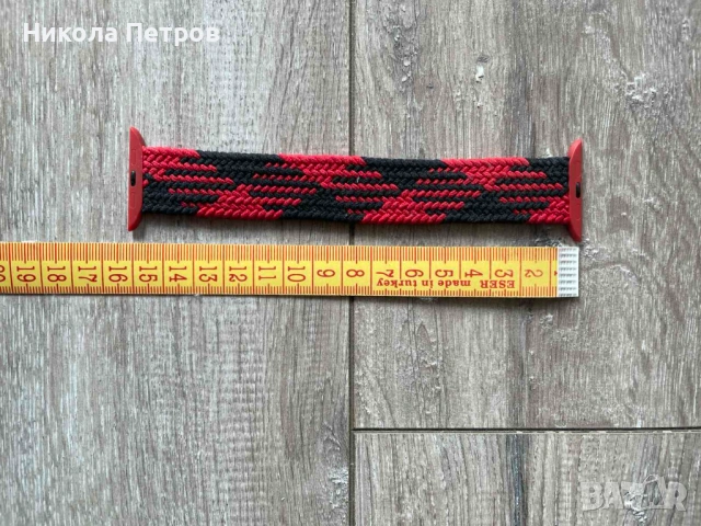 Текстилна каишка за часовник Apple Watch 42 - 44 мм., снимка 2 - Аксесоари за Apple - 53993847