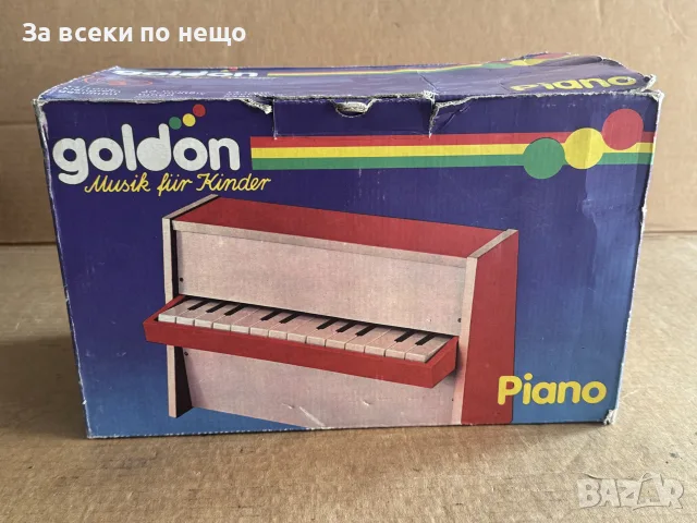 Старо детско пиано Goldon , ГДР, снимка 4 - Пиана - 56118940
