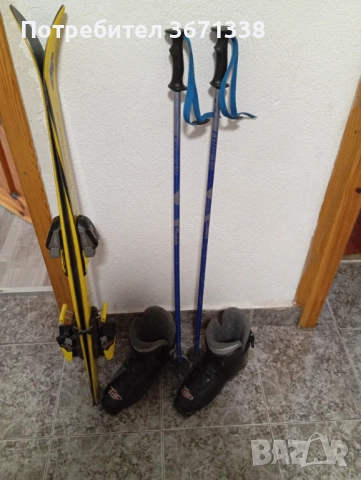 Детски ски ски обувки и щеки , снимка 6 - Зимни спортове - 52428533