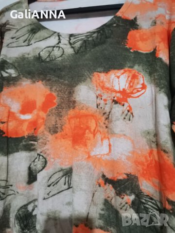 СТРАХОТНА ТУНИКА СВЕЖИ ЦВЕТОВЕ 2XL-3XL, снимка 3 - Туники - 40692906
