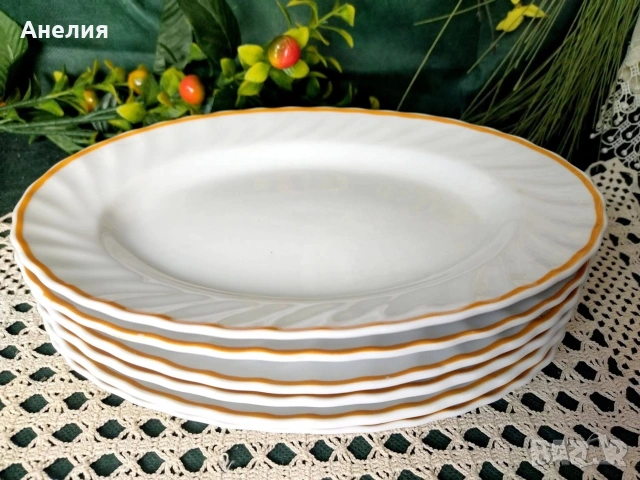 Китка Нови пазар елипса чинии, снимка 3 - Чинии - 54187997